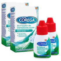 2 Fixador Dentaduras Ultra Corega Pó 22g 12hrs Tampa Vermelha 2 Fixador Dentaduras Ultra Corega Pó 22g 12hrs Tampa Vermelha