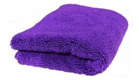 2 flanelas de microfibra 40x60cm corte a laser roxo zacs - marca