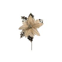 2 Flores Natalina Bico Papagaio Rústica Dourada 30CM 2 Flores Natalina Bico Papagaio Rústica Dourada 30CM