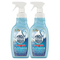 2 Flotador Desengordurante Multifunção Pingo Magico Original 500ml 2 Flotador Desengordurante Multifunção Pingo Magico Original 500ml