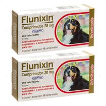2 Flunixin 20mg Anti-inflamatório Para Cães 10 Comprimidos