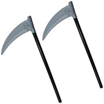 2 Foices Acessório Fantasia Carrasco Halloween De Plástico