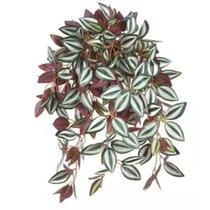 2 Folhagem outonada 65cm lambari roxo artificial pendentes