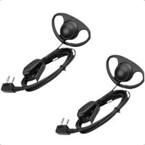 2 Fones Auriculares Concha Baofeng Para Rádio Comunicador UV5R UV6R
