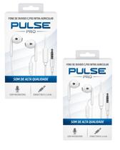 2 Fones De Ouvido Intra Auricular Branco Multilaser