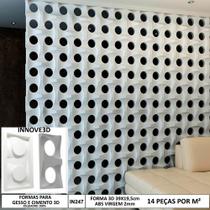 2 Forma 3d Elemento Vazado Oito 39X19,5cm Dupla Face ABS 2mm IN247 - INNOVE3D