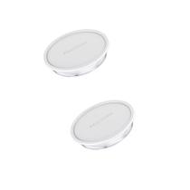 2 Forma Bolo Redonda Vidro Grande 2,4L Nadir Almoço c/tampa