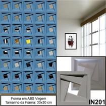 2 Forma Cobogó Elemento Vazado Click 30x30cm Dupla Face ABS 2MM IN201