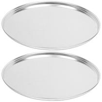 2 Formas De Pizza Redonda Alumínio 35Cm Reforçada Assadeira
