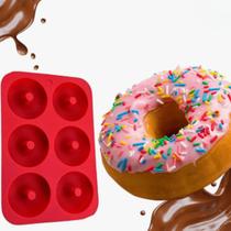 2 Formas De Silicone Para Donuts E Rosquinhas Vermelho