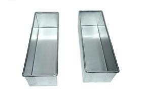 2 Formas P/ Pão De Forma 500g Sem Tampa Alumínio 30x10x10cm