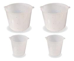 2 Formas Para Queijo Frescal 1kg + 2 De 500g Injesul