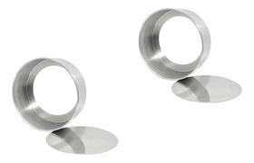 2 Formas Redondas Fundo Falso / Removível (30x10cm Altura) 2 Formas Redondas Fundo Falso / Removível (30x10cm Altura)