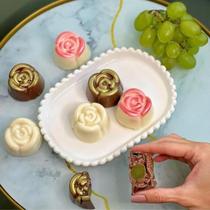 2 Formas Rosa Peres BWB De Acetato Com 3 Partes Para Chocolate Doce Gourmet Silicone 2 Formas Rosa Peres BWB De Acetato Com 3 Partes Para Chocolate Doce Gourmet Silicone