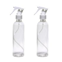 2 Frascos Borrifador Spray 250ml Cilíndrico Alto Mg