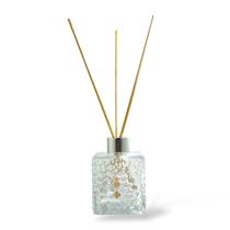 2 Frascos de Vidro 200ml Craquele com Tampa Luxo para Difusor de Varetas