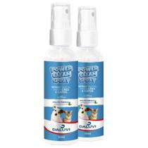 2 Frascos Power Clean Spray Anti Tártaro Para Cães E Gatos