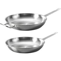 2 Frigideiras Profissionais Brinox 24cm e 32cm Fundo Triplo 2 Frigideiras Profissionais Brinox 24cm e 32cm Fundo Triplo