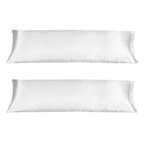 2 Fronha Capa Travesseiro Xuxão Cetim Branco 1,30X0,40