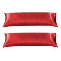 2 Fronha Capa Travesseiro Xuxão Cetim Vermelho 1,30x0,40