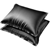 2 Fronha De Cetim Seda 50X70Cm Aba Capa Travesseiro Cama 2 Fronha De Cetim Seda 50X70Cm Aba Capa Travesseiro Cama