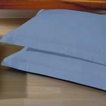 2 Fronhas 4 Abas Percal 400 Fios 100% Algodão Egípcio 50x90