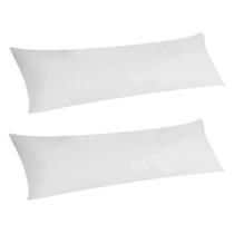 2 Fronhas Capas Travesseiros Xuxão Algodão Branco 1,30X0,40 2 Fronhas Capas Travesseiros Xuxão Algodão Branco 1,30X0,40