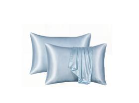 2 Fronhas De Cetim Antifrizz 50x70 Premium Diversas Cores
