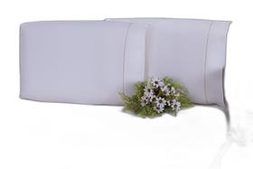 2 Fronhas King 60X80 100% Algodão 180 Fios Ponto Palito