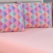 2 Fronhas Malha Penteada 100% Algodão 50x70 Estampada Macias 2 Fronhas Malha Penteada 100% Algodão 50x70 Estampada Macias