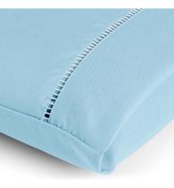 2 Fronhas Percal 400 Fios 100% Algodão Eg Azul-Celeste