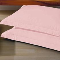 2 Fronhas Percal 400 Fios com 4 Abas 50 x 70 cm Extra Macio