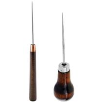 2 Furadores Agulhao Manual Cabo Madeira Cartonagem Patchwork 2 Furadores Agulhao Manual Cabo Madeira Cartonagem Patchwork