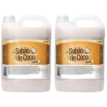 2 Galão de Sabão Liquido Concentrado de Coco - 5 Litros 2 Galão de Sabão Liquido Concentrado de Coco - 5 Litros