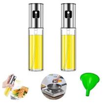 2 Galheteiro Porta eite Vinagre Spray 100Ml Vidro +