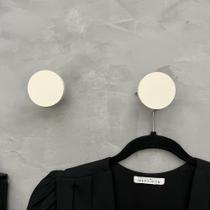 2 Ganchos bola pendurador cabide areia bege boho off white