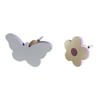 2 Ganchos de parede Borboleta e Flor infantil bolsa mochila 2 Ganchos de parede Borboleta e Flor infantil bolsa mochila