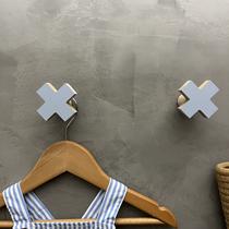 2 Ganchos de parede Cruzeta X decoração infantil jogo menino