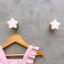 2 Ganchos de parede estrela infantil decoração bebê 2Esbb15c 2 Ganchos de parede estrela infantil decoração bebê 2Esbb15c