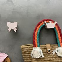 2 Ganchos de parede Laço e Coroa decoração infantil princesa