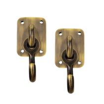 2 ganchos de rede dormir descanso latão antique ouro velho fechart (par) + parafusos e buchas 2 ganchos de rede dormir descanso latão antique ouro velho fechart (par) + parafusos e buchas