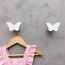 2 Ganchos parede borboleta infantil decoração bebê 2Bobb15c