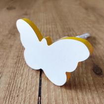 2 Ganchos penduradores de parede Borboleta MDF laminado