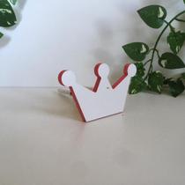 2 Ganchos penduradores de parede de Coroa em MDF