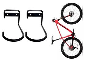 2 Ganchos Suporte Bike Pendurar Parede Vertical Resistente 2 Ganchos Suporte Bike Pendurar Parede Vertical Resistente