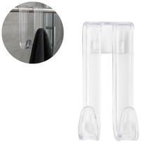 2 Ganchos Transparente Cabide Encaixável para Pendurar