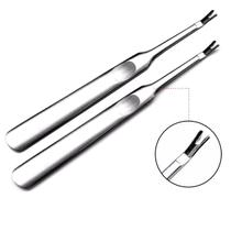 2 Garfos Inox Profissional Removedor Cutículas 12cm Manicure