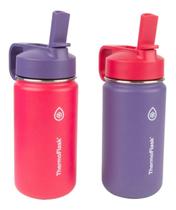 2 Garrafas Térmicas Thermoflask De 414 Ml Rosa E Roxa