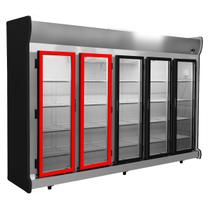 2 Gaxeta Para Polofrio 2157 Expositor Vertical Comercial Porta 50x150