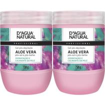 2 Gel Calmante Hidratante Pós Depilação750G D'agua natural